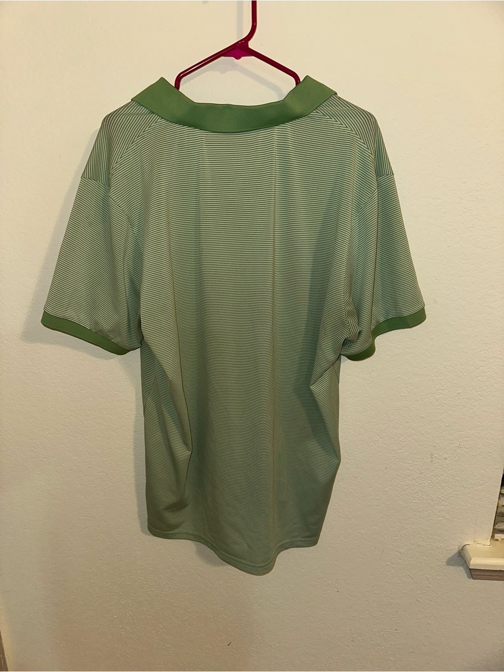 Southern Tide Light Green Striped Polo with Contrast Collar - Picture 2 of 4